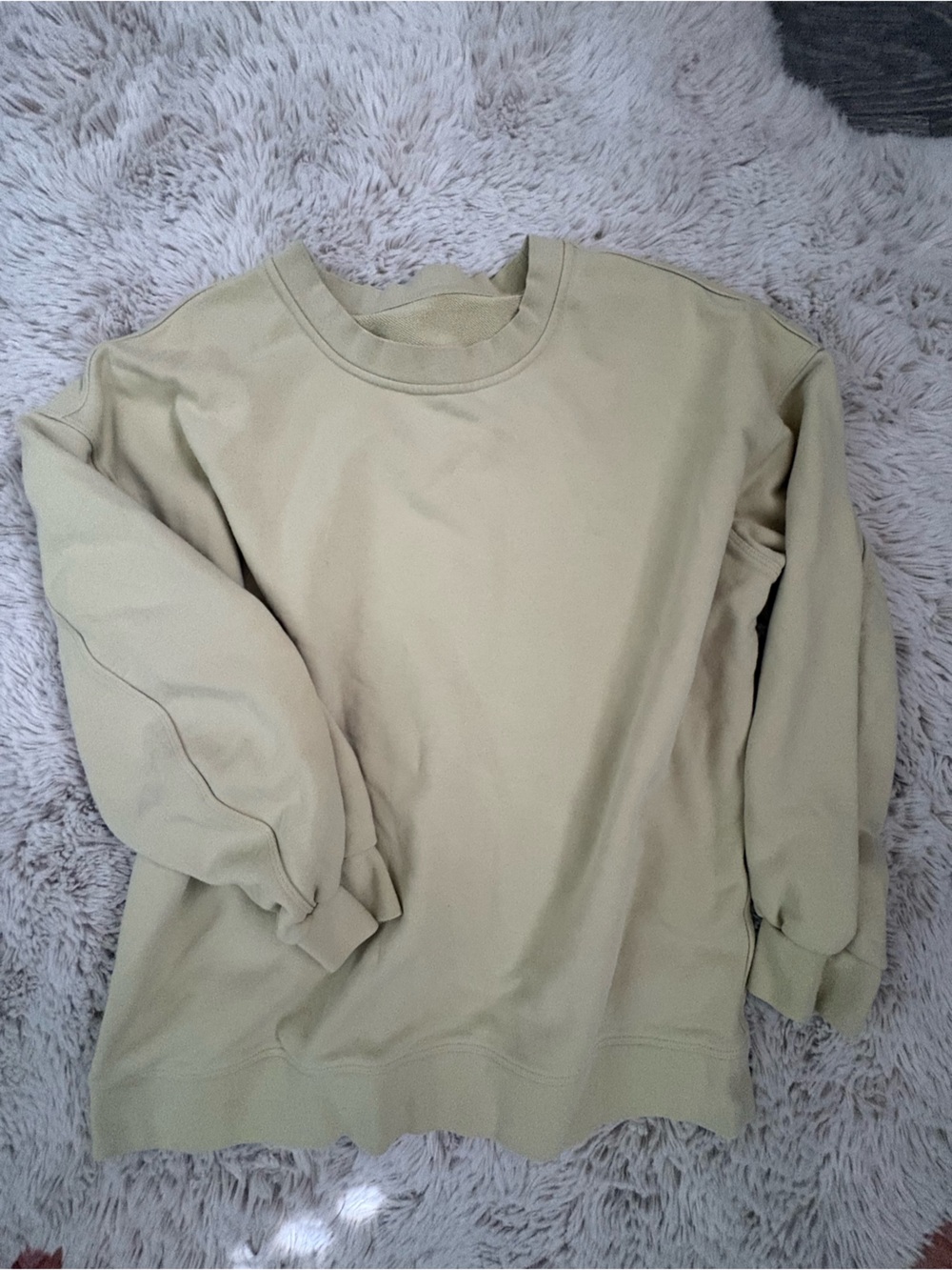 lululemon athletica light Greenish Crewneck Sweater